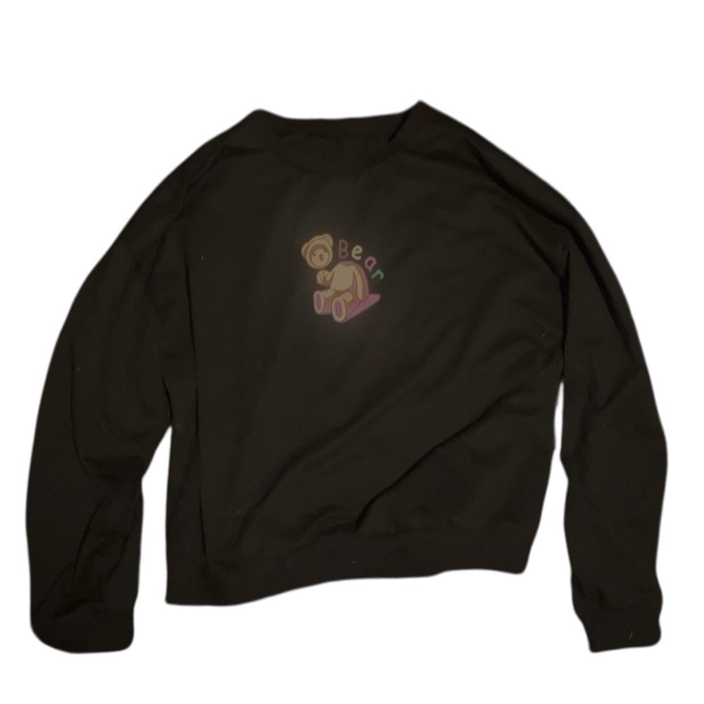 Black Bear Graphic Sweater